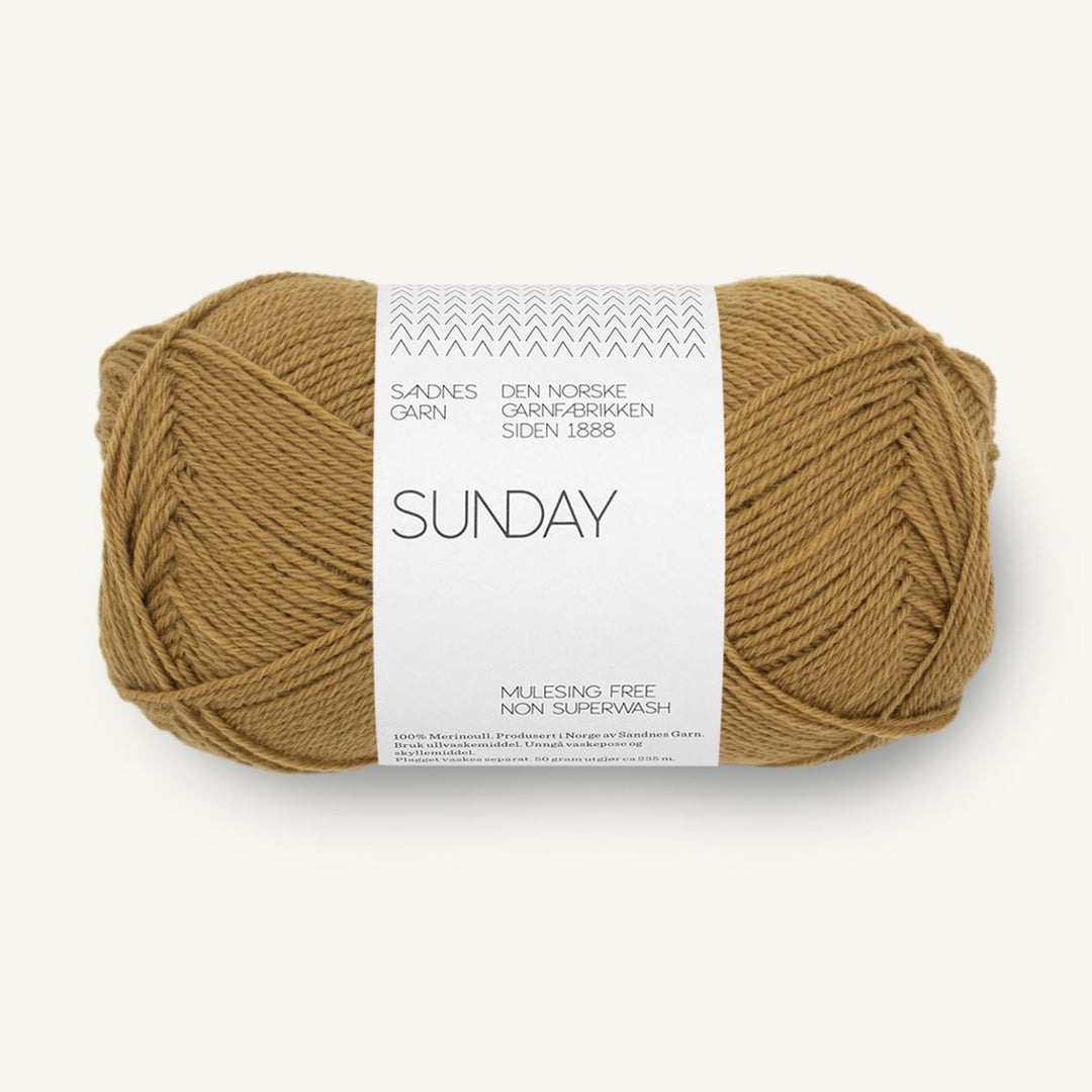 Sunday garn fra Sandnes Garn Vintage gold