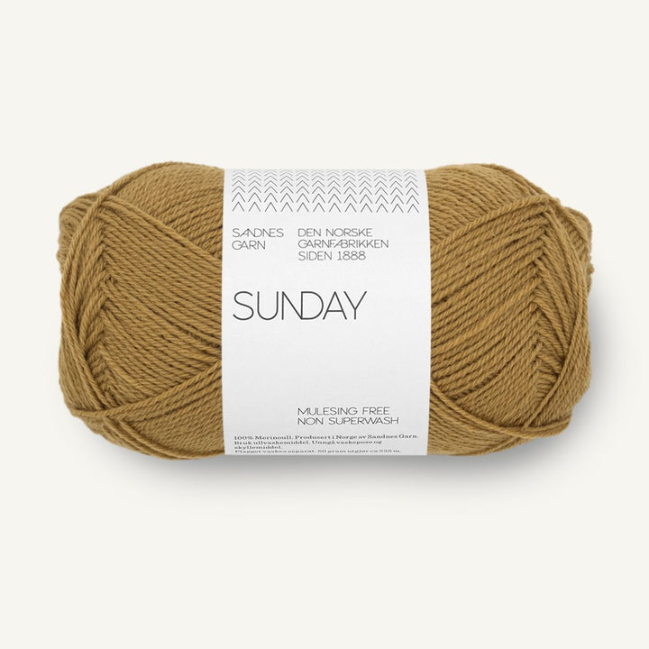 Sunday garn fra Sandnes Garn Vintage gold