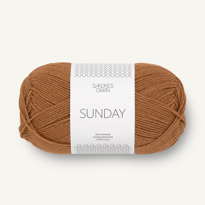 Sunday garn fra Sandnes Garn Brunt sukker