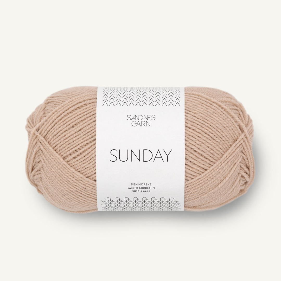 Sunday garn fra Sandnes Garn Lys beige