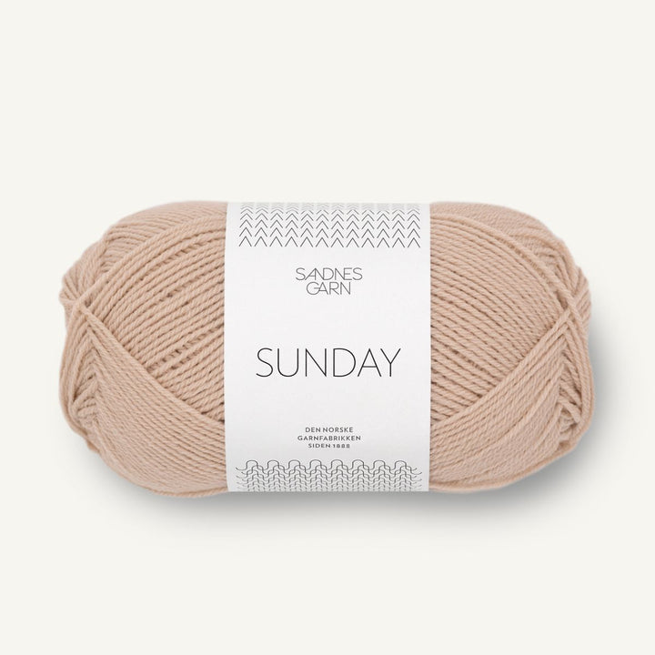 Sunday garn fra Sandnes Garn Lys beige