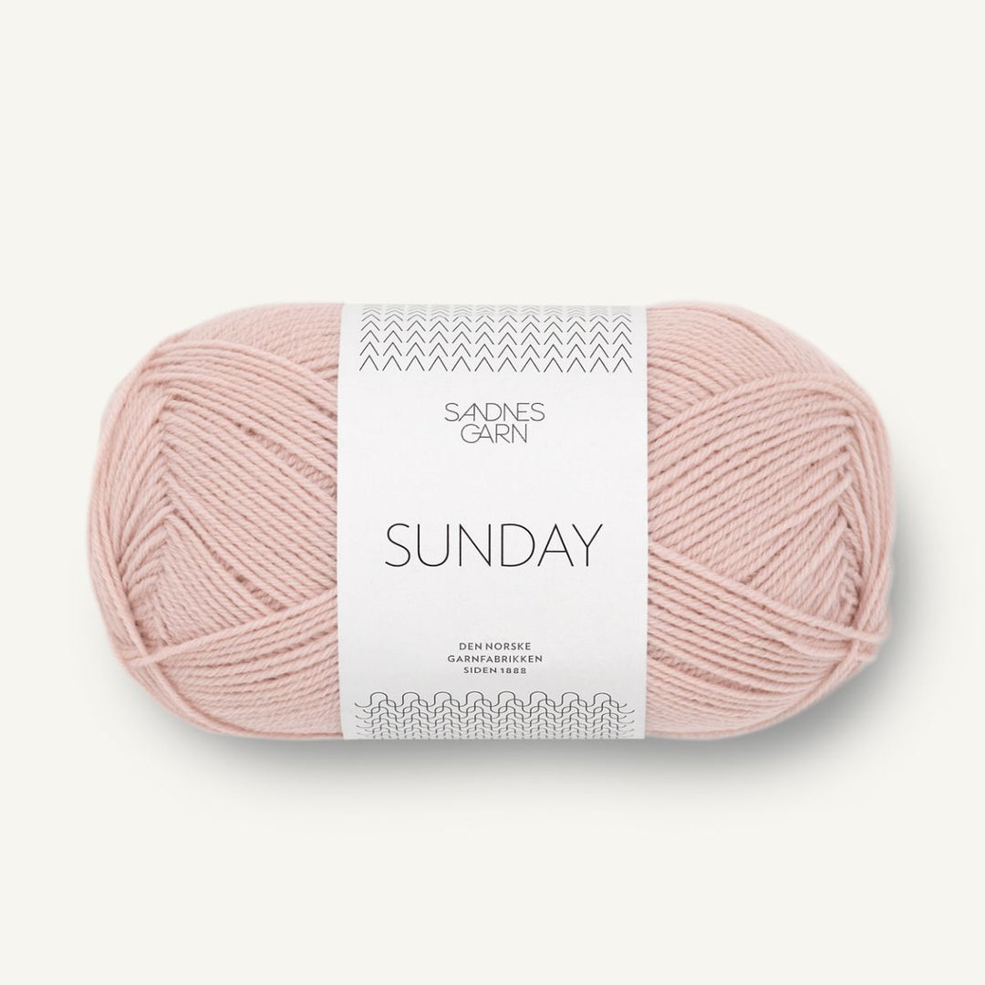 Sunday garn fra Sandnes Garn Pudder rosa