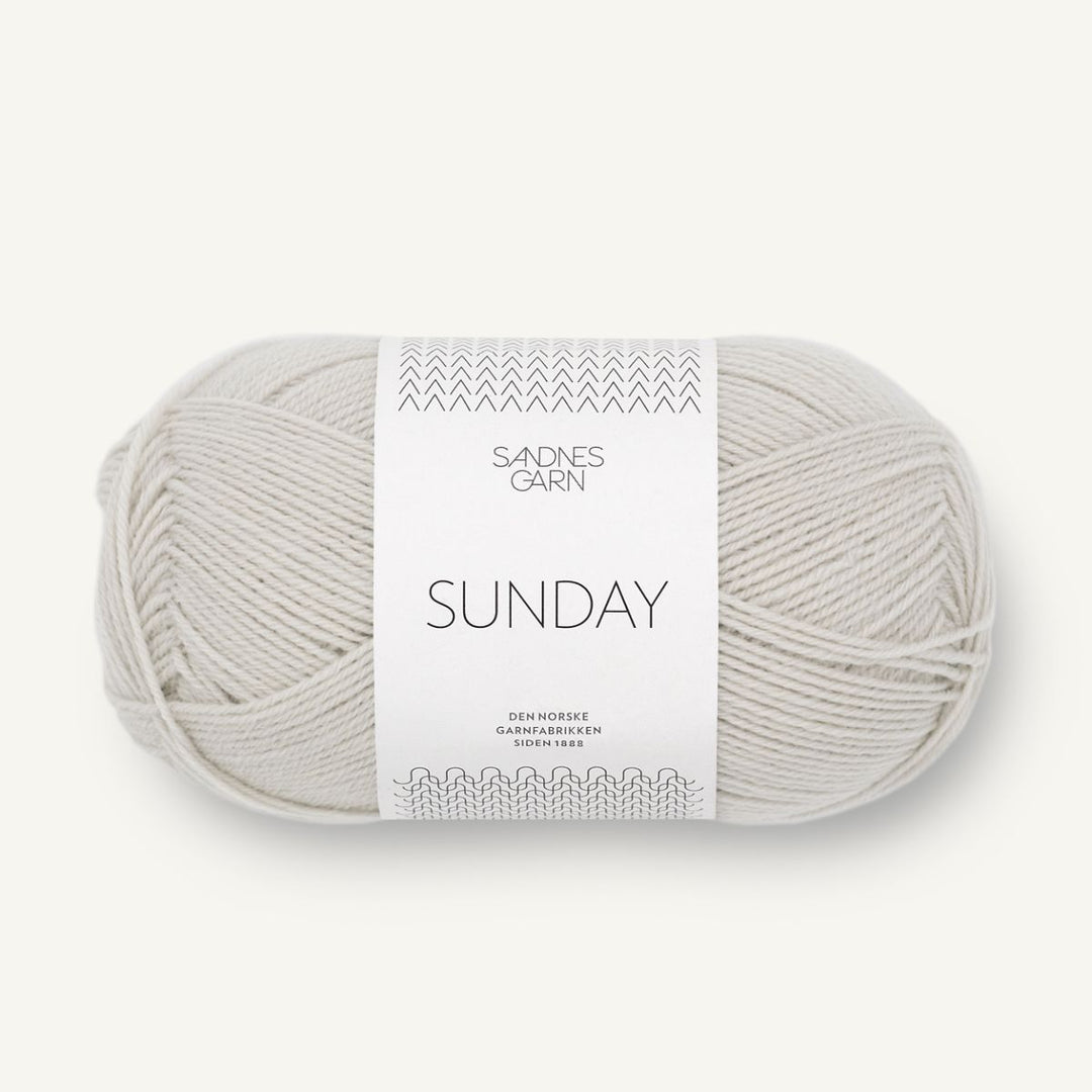 Sunday garn fra Sandnes Garn Perlegrå