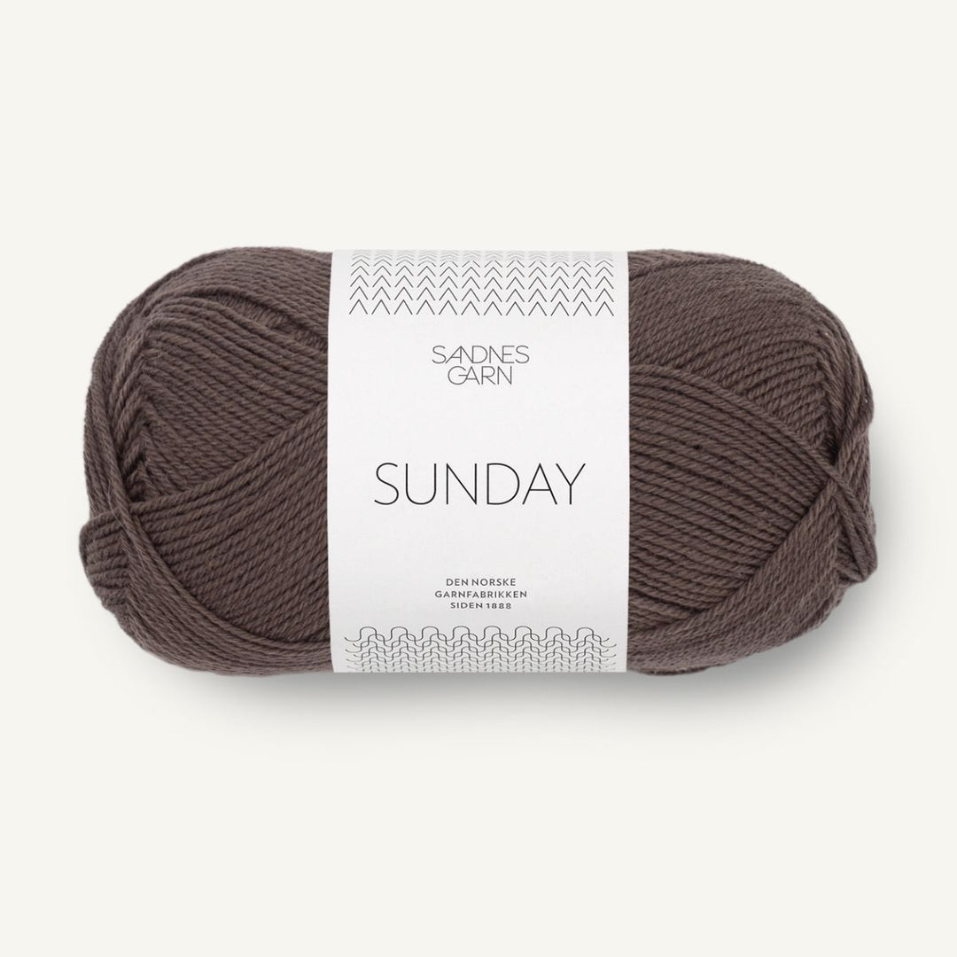 Sunday garn fra Sandnes Garn Mørk chokolade