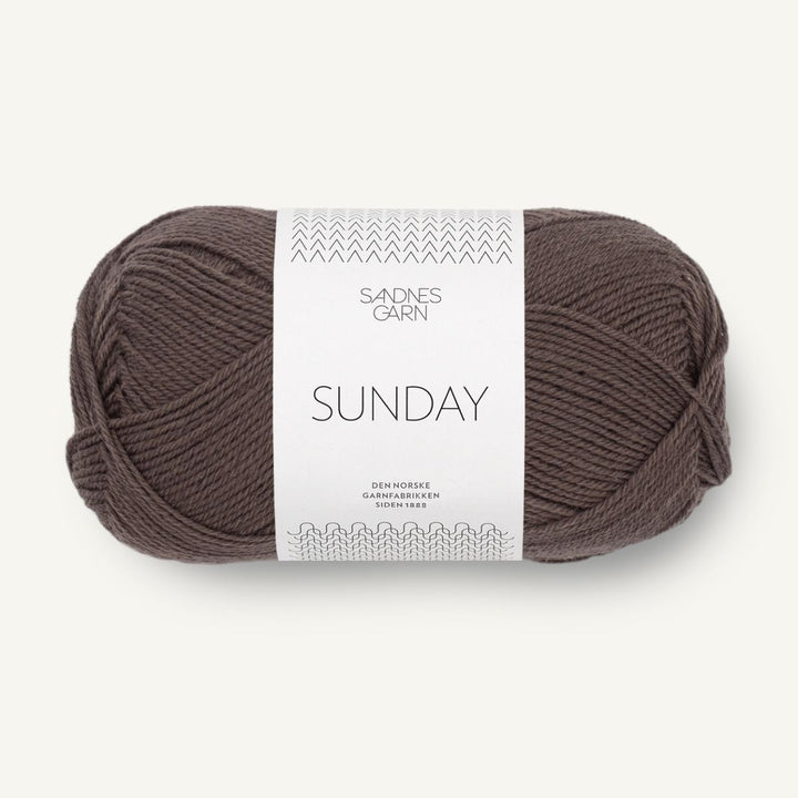 Sunday garn fra Sandnes Garn Mørk chokolade
