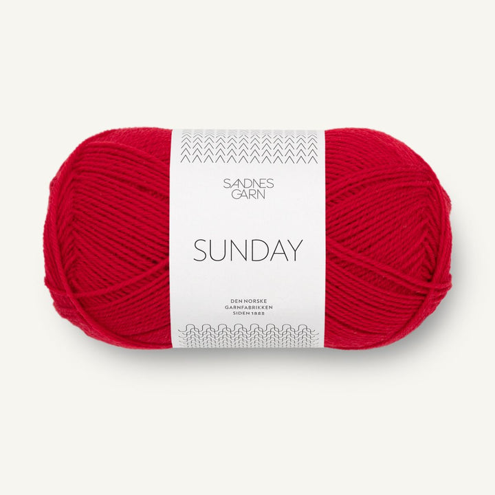 Sunday garn fra Sandnes Garn Rød