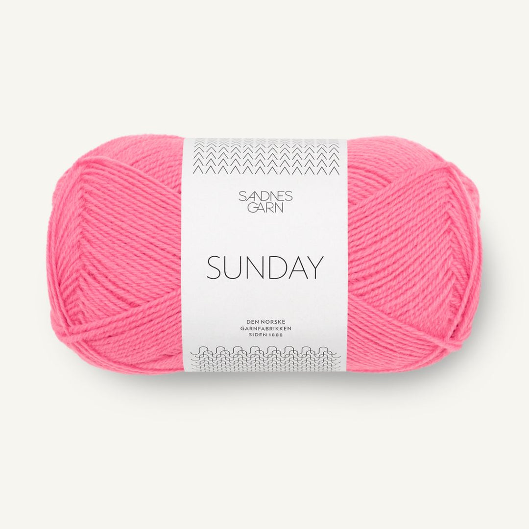 Sunday garn fra Sandnes Garn Bubblegum pink