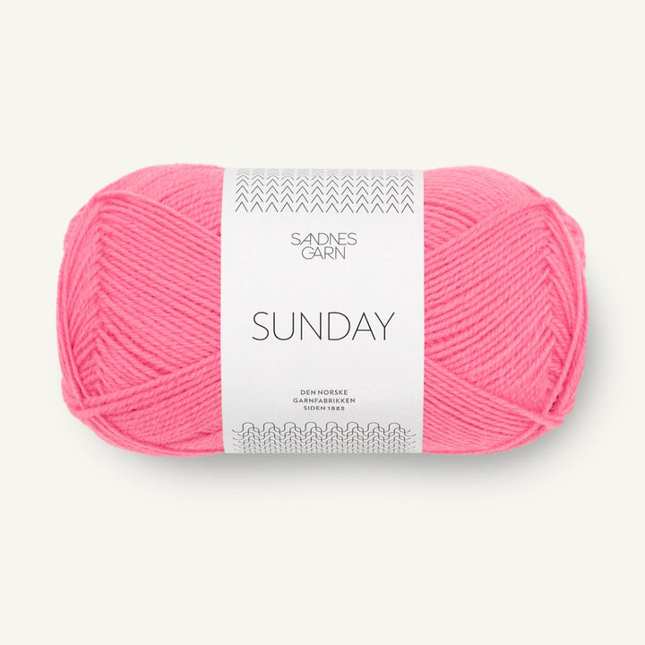 Sunday garn fra Sandnes Garn Bubblegum pink
