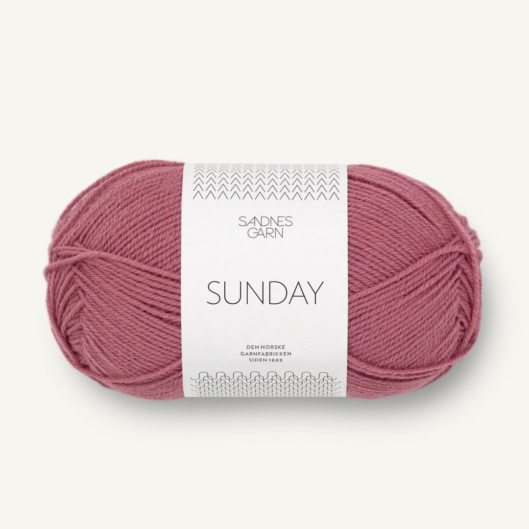 Sunday garn fra Sandnes Garn Hindbærsorbet