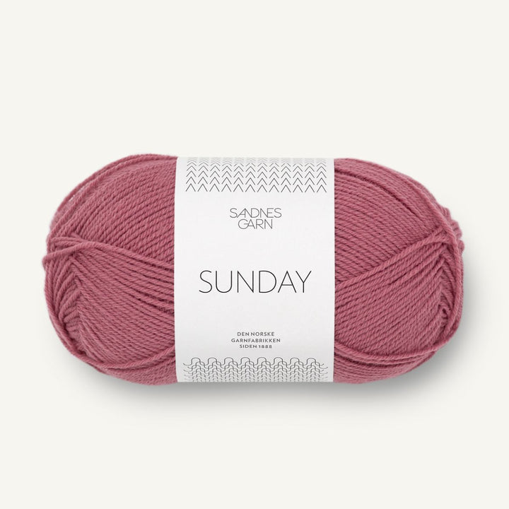 Sunday garn fra Sandnes Garn Hindbærsorbet
