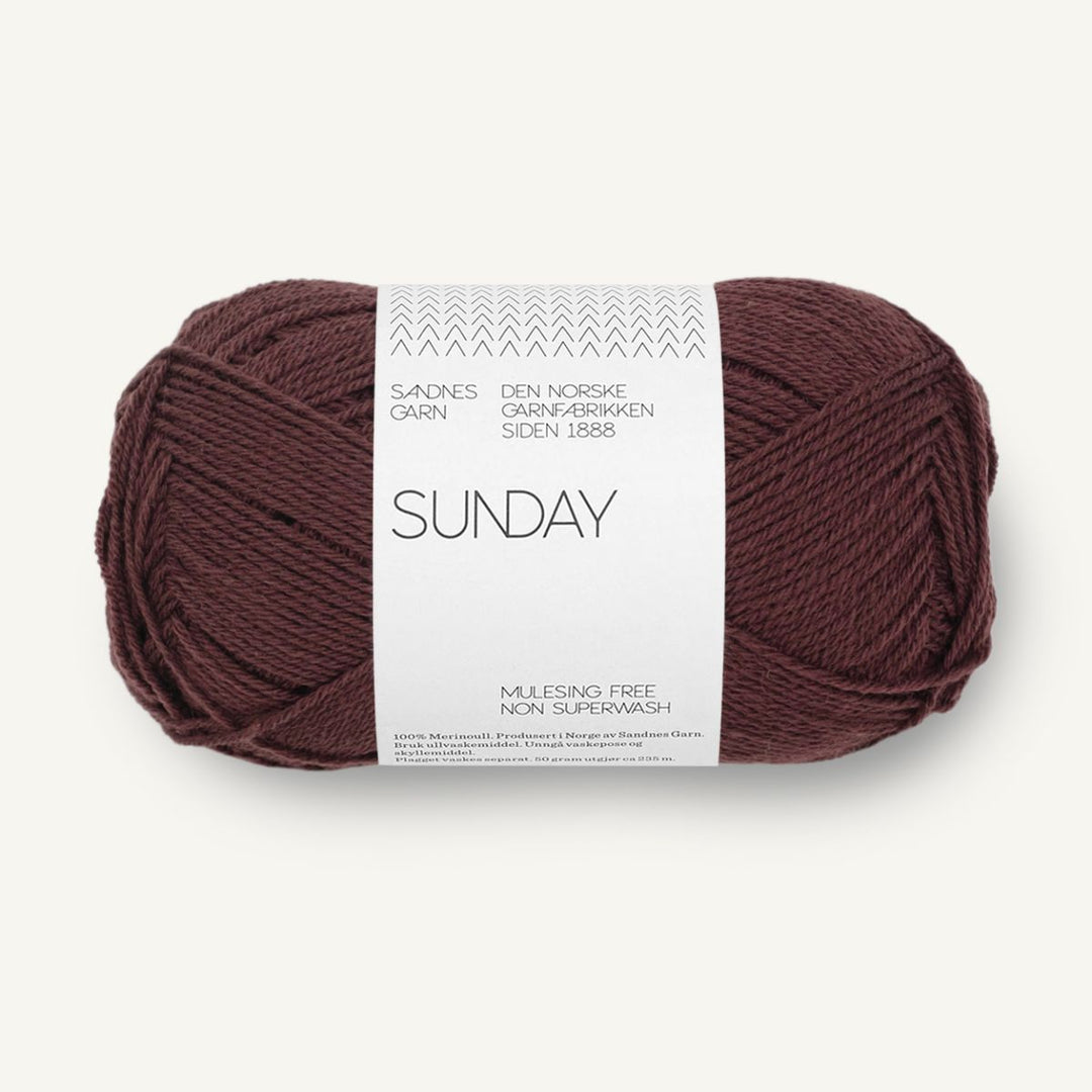 Sunday garn fra Sandnes Garn Dark fudge