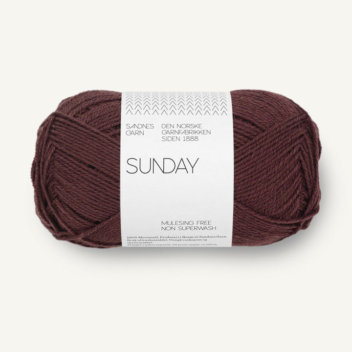 Sunday garn fra Sandnes Garn Dark fudge