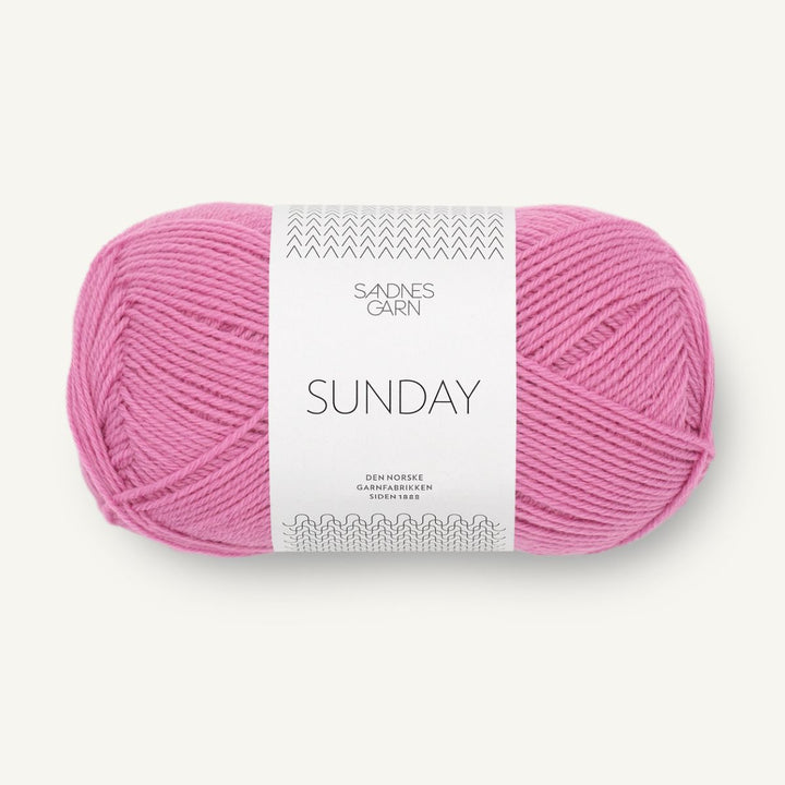Sunday garn fra Sandnes Garn Shocking pink