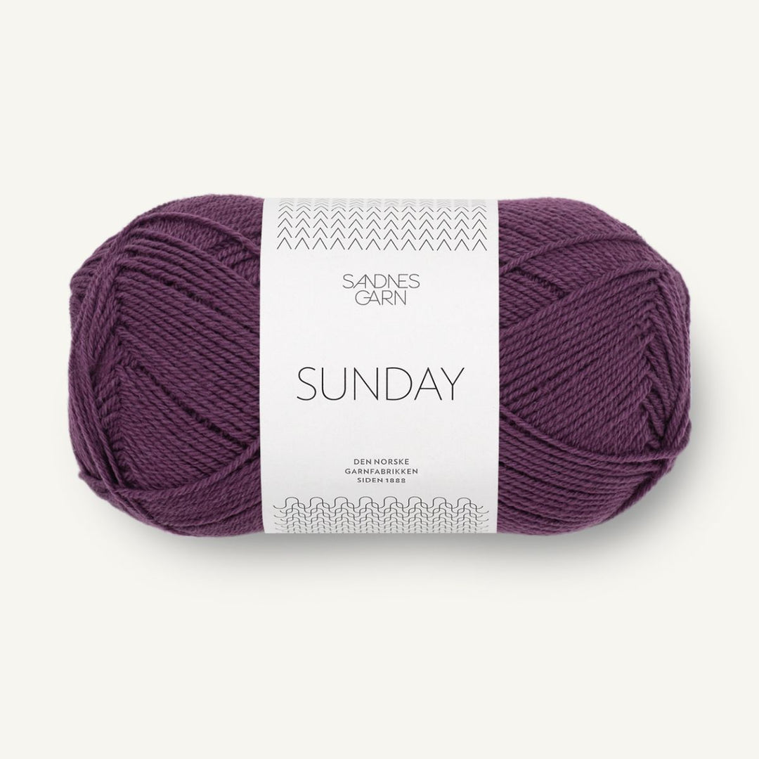 Sunday garn fra Sandnes Garn Bjørnebærsaft