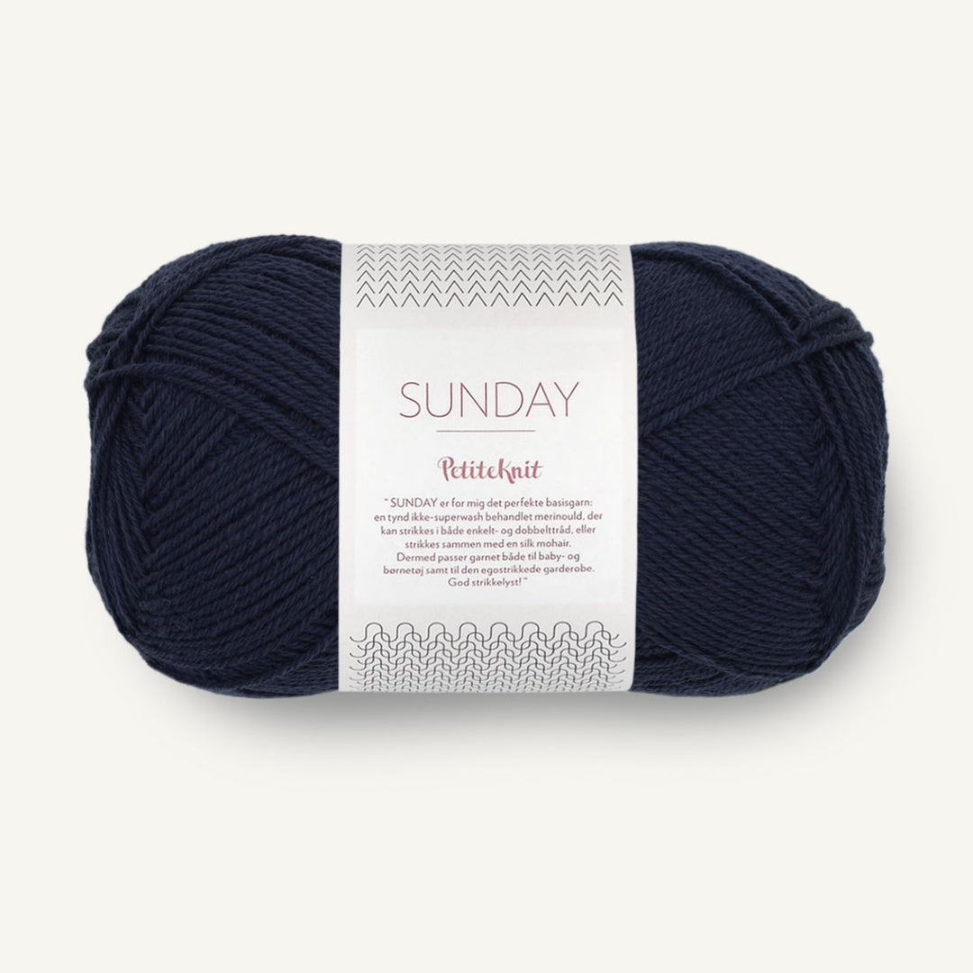 Sunday garn fra Sandnes Garn Night sky PetiteKnit