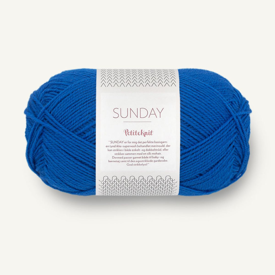 Sunday garn fra Sandnes Garn Electric blue PetiteKnit