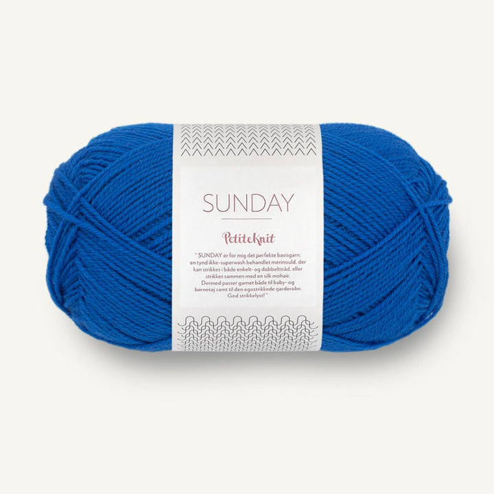 Sunday garn fra Sandnes Garn Electric blue PetiteKnit