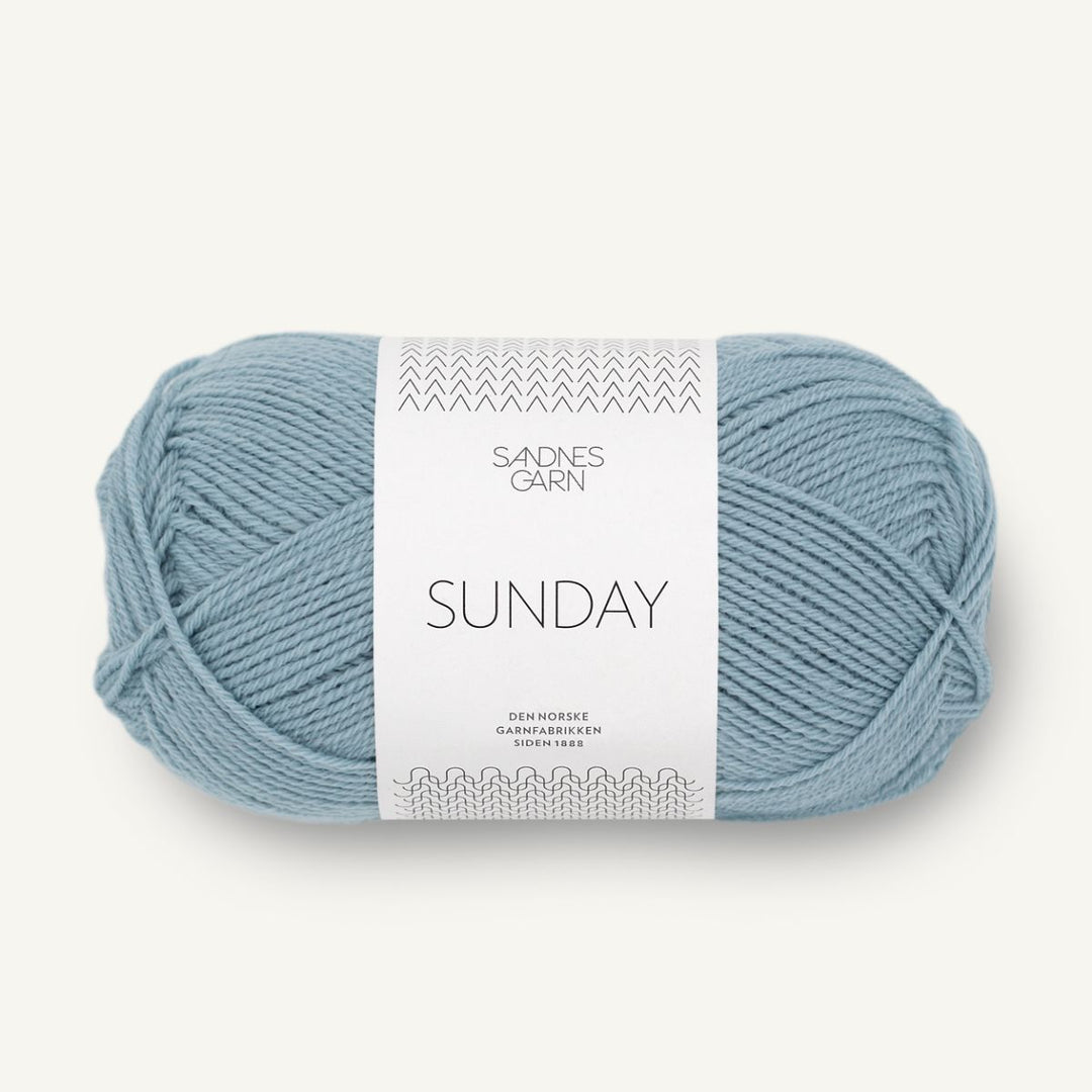 Sunday garn fra Sandnes Garn Isblå