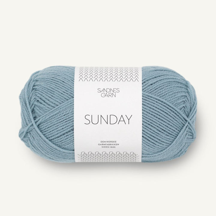 Sunday garn fra Sandnes Garn Isblå