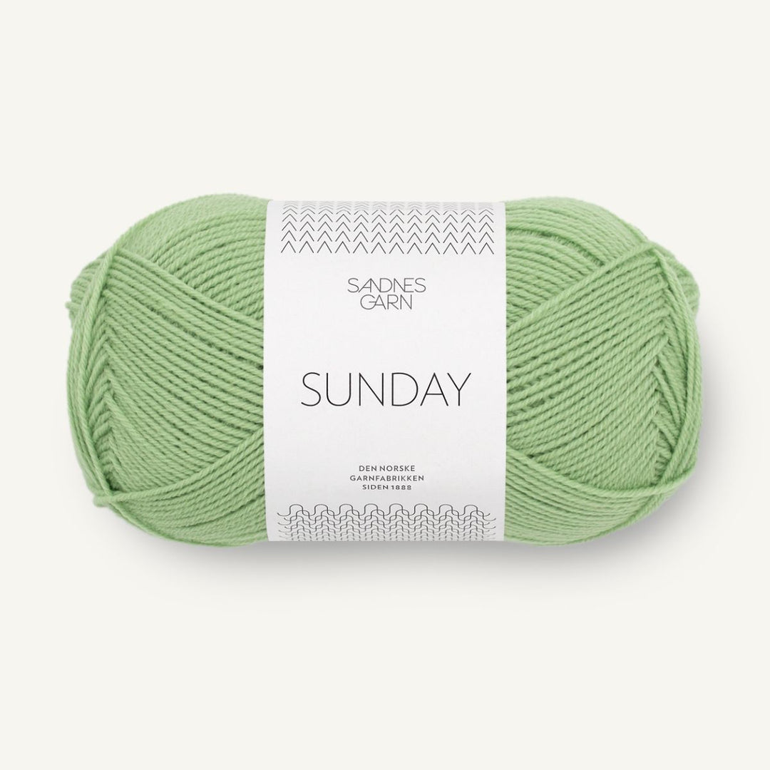 Sunday garn fra Sandnes Garn Spring green