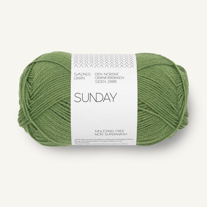 Sunday garn fra Sandnes Garn Vineyard green