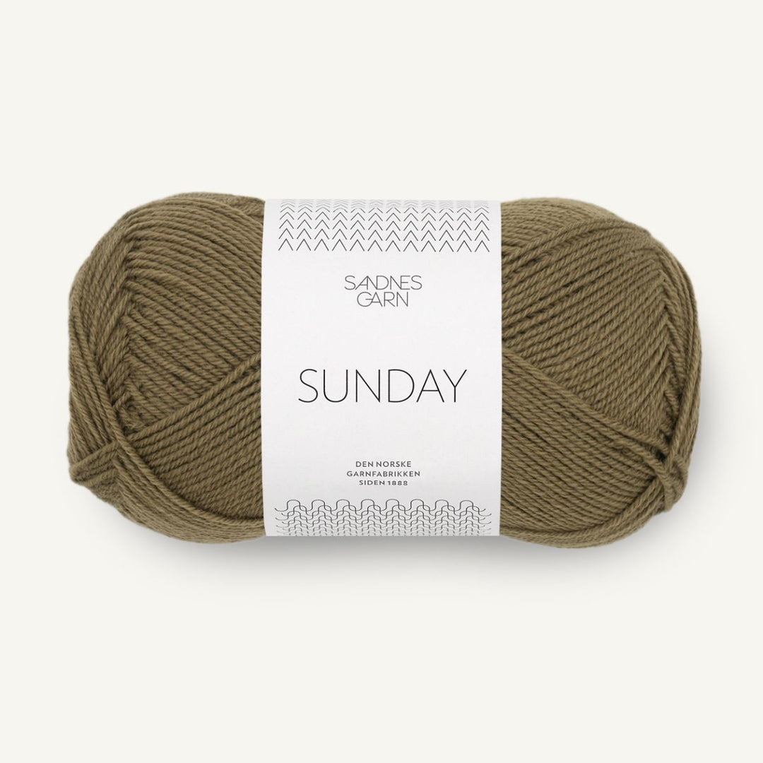 Sunday garn fra Sandnes Garn Dark olive