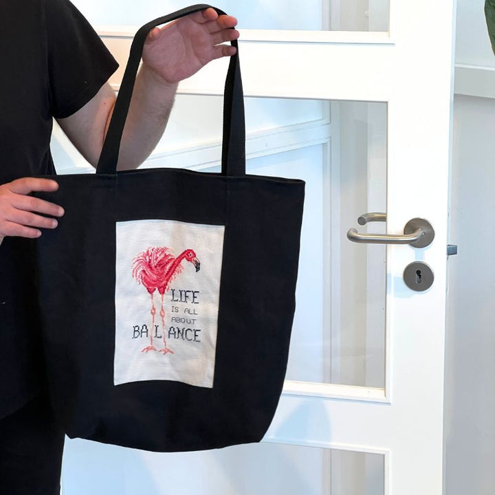 Sypakke til indkøbsnet med broderi