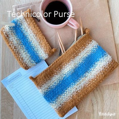 Technicolor Purse fra PetiteKnit (Opskrift i fysisk papirudgave)