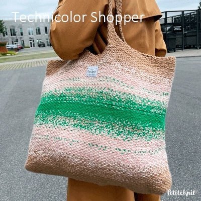 Technicolor Shopper fra PetiteKnit (Opskrift i fysisk papirudgave)