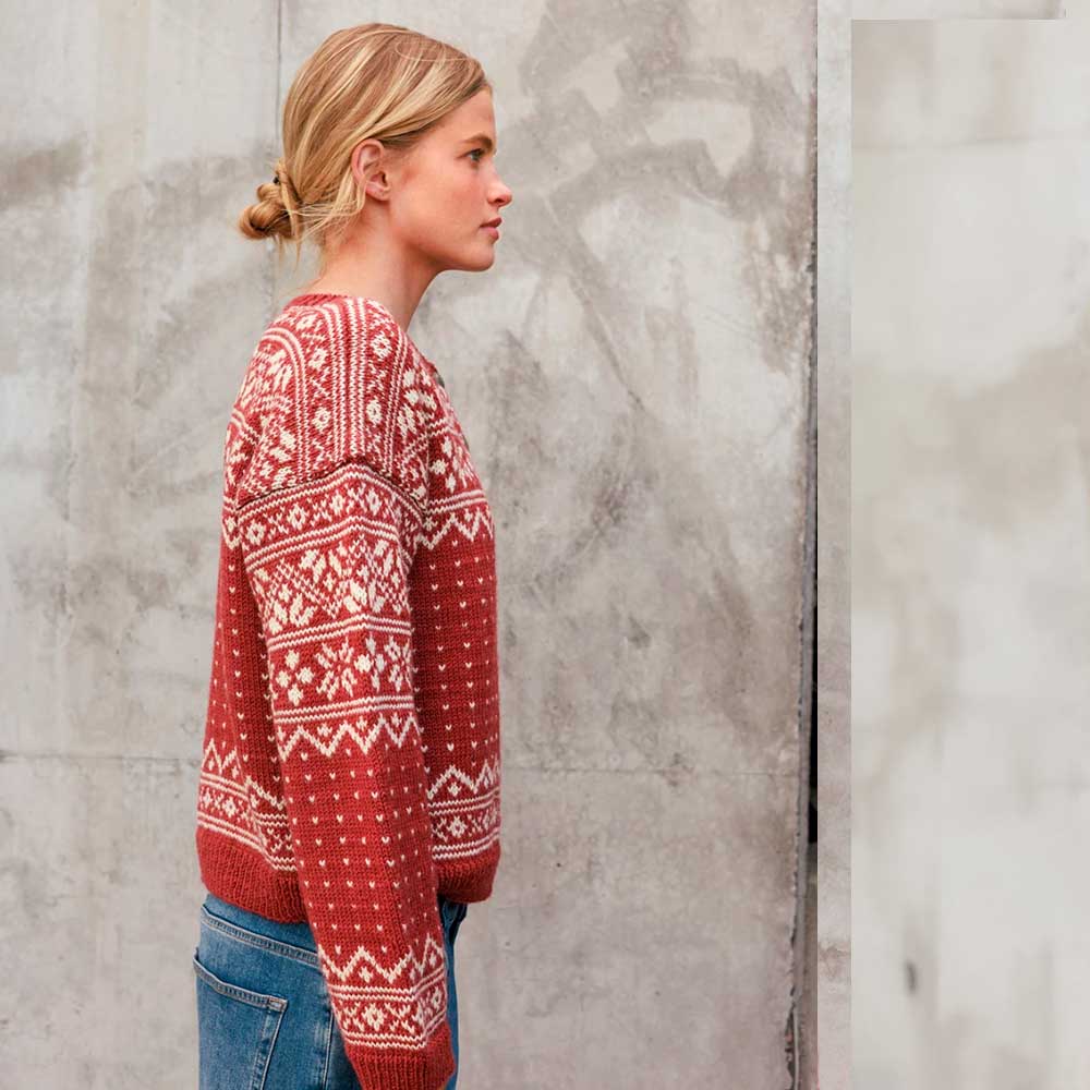 Strikkekit 2609-6 Telemark Cardigan i Peer Gynt
