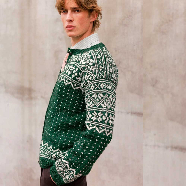 Strikkekit 2609-7 Telemark Cardigan i Peer Gynt