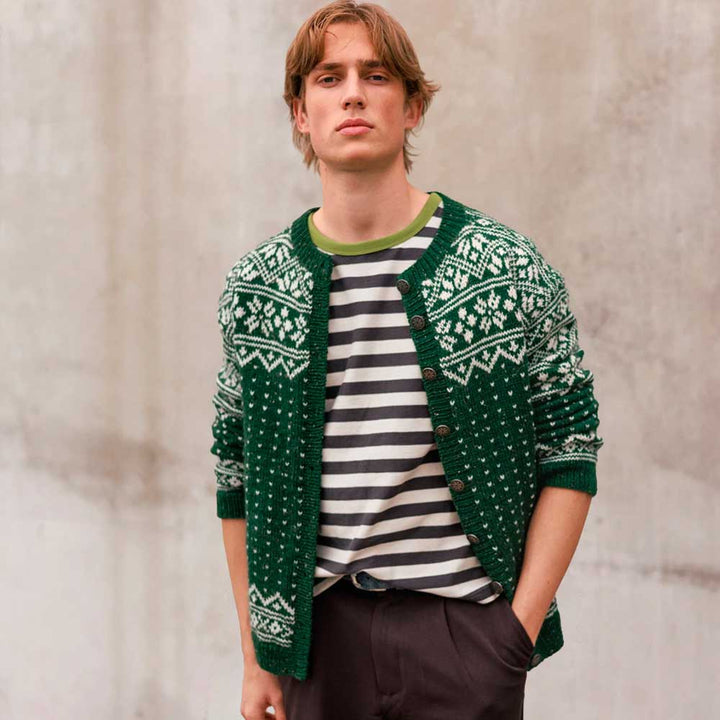 Strikkekit 2609-7 Telemark Cardigan i Peer Gynt