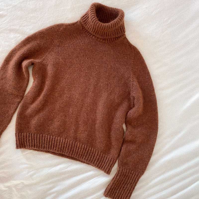 Strikkekit Terrazzo Sweater fra PetiteKnit i Alpakka uld og Tynd Silk Mohair