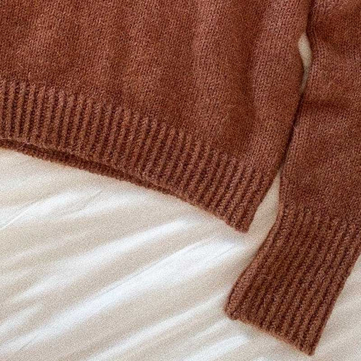Strikkekit Terrazzo Sweater fra PetiteKnit i Alpakka uld og Tynd Silk Mohair