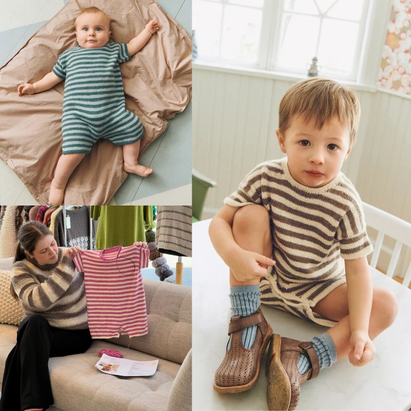 Theodore Playsuit Baby 2603_5 strikket heldragt til baby og børn