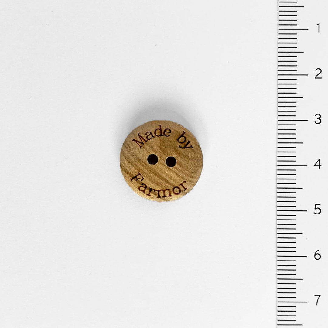 Træknap "Made by Farmor" 18 mm