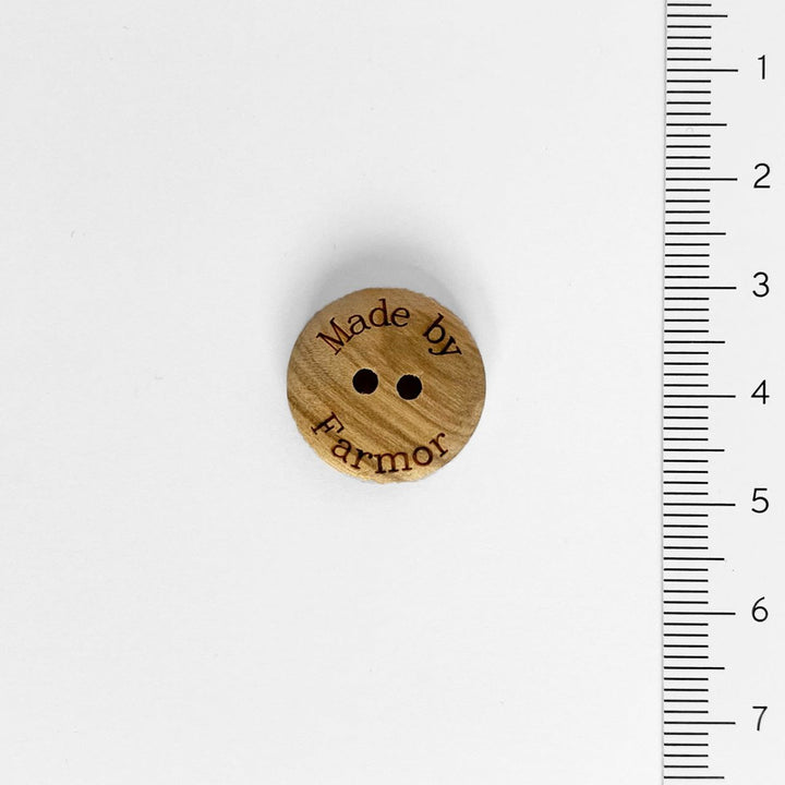 Træknap "Made by Farmor" 18 mm