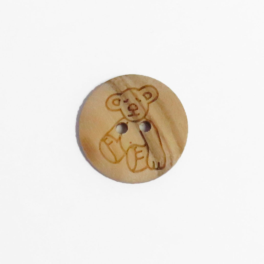 Træknap med bamse 15 mm