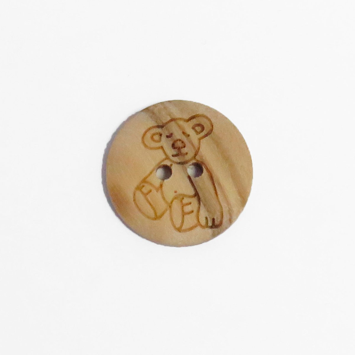 Træknap med bamse 15 mm