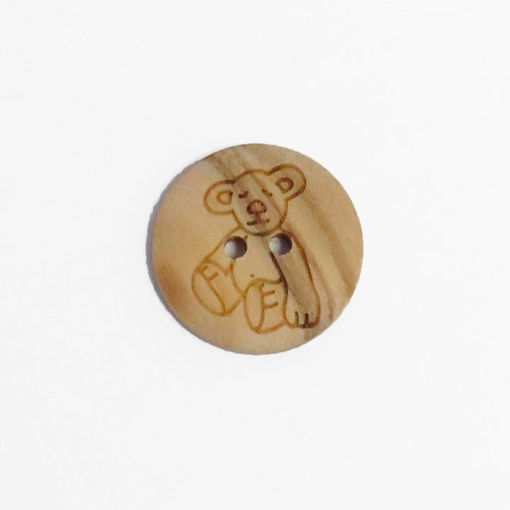 Træknap med bamse 15 mm