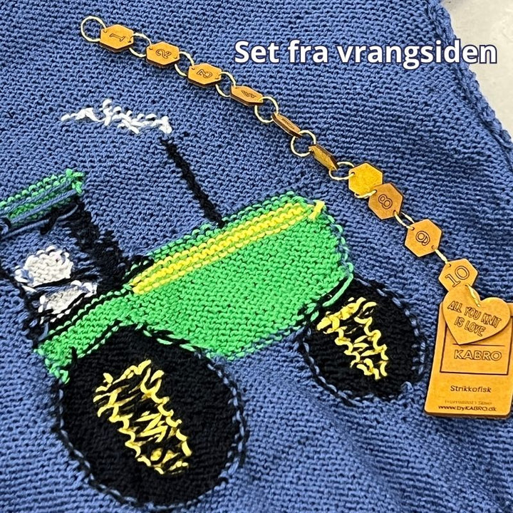 Strikkekit Bluse med stor traktor til børn 8934104 i Lana Cotton 212