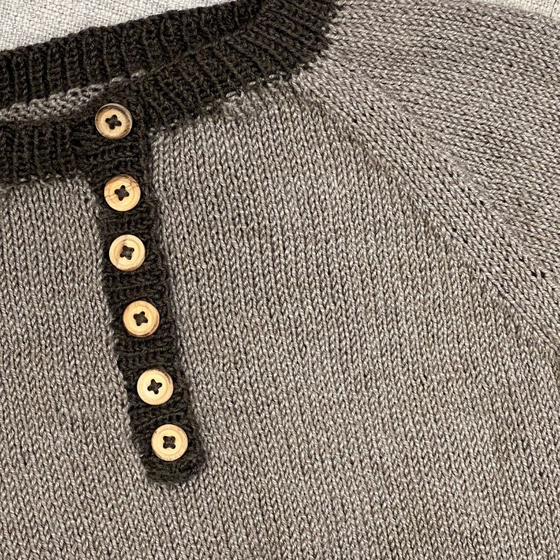 Traktorbluse til børn i Lana Cotton 212