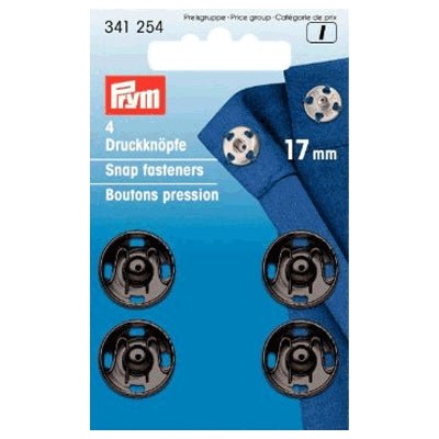 Tryklåse 17 mm sort