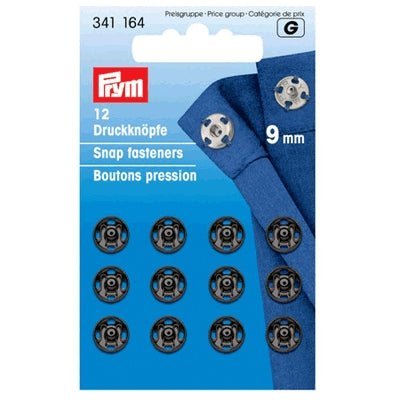 Tryklåse 9 mm, sort - KreStoffer