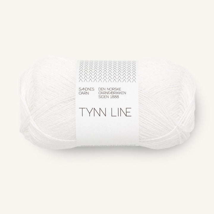 Tynd Line garn fra Sandnes Garn True white