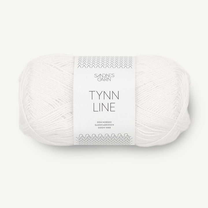 Tynd Line garn fra Sandnes Garn Hvid