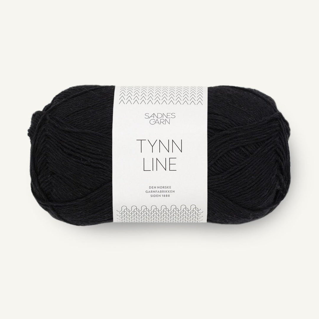 Tynd Line garn fra Sandnes Garn Sort