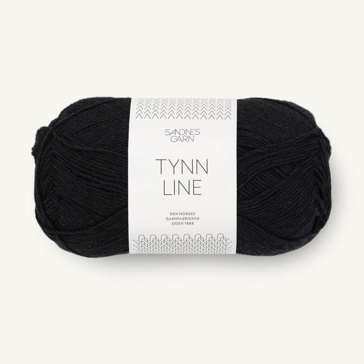 Tynd Line garn fra Sandnes Garn Sort