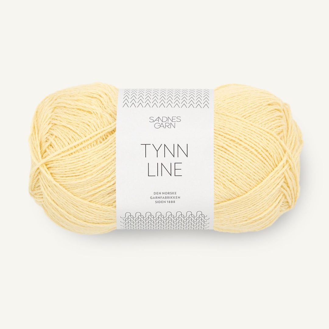 Tynd Line garn fra Sandnes Garn Lys gul