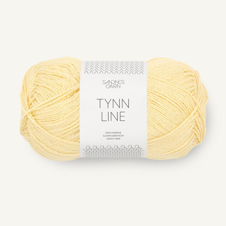 Tynd Line garn fra Sandnes Garn Lys gul